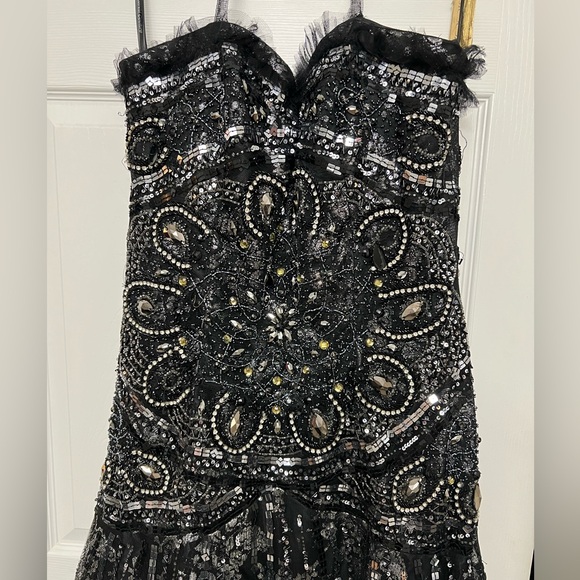 Beautiful Black Beaded Gown - Picture 2 of 4